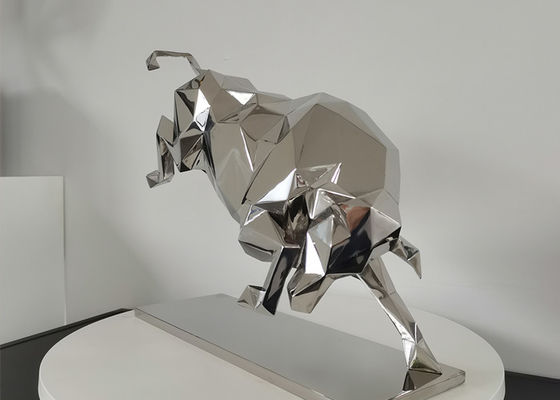 Un buon prezzo. Scultura del toro lucidata specchio di acciaio inossidabile per il supporto dell'OEM del ODM della decorazione interna in linea