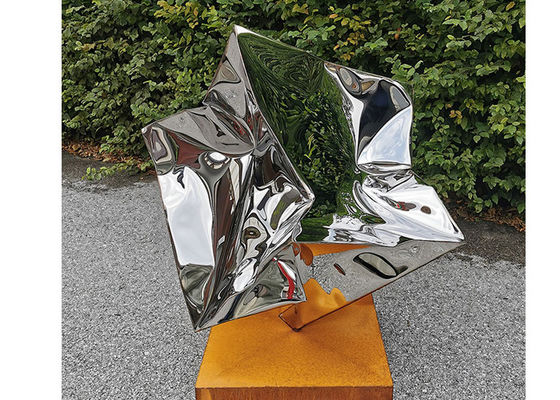 Un buon prezzo. Supporto dell'OEM del ODM della scultura del cubo lucidato specchio di acciaio inossidabile in linea