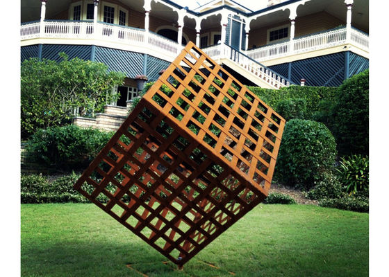 Un buon prezzo. Altezza geometrica d'acciaio contemporanea della scultura 200cm di Corten in linea