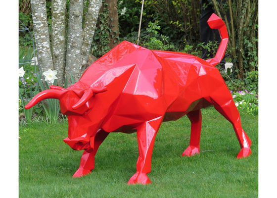 Un buon prezzo. Progettazione a grandezza naturale 3D della scultura all'aperto animale della vetroresina di Red Bull per la decorazione in linea