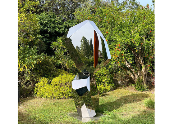 Un buon prezzo. Estratto lucidato moderno Art Sculpture di acciaio inossidabile del paesaggio del metallo in linea