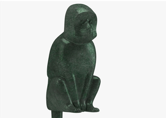 Un buon prezzo. Metallo a grandezza naturale che fonde la scultura bronzea della scimmia di seduta della statua in linea