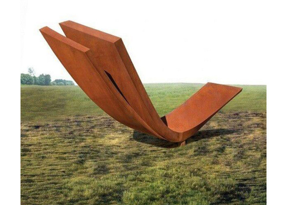 Lunghezza d'acciaio di dimensione regolare 300cm della scultura della curvatura di Corten della decorazione del giardino