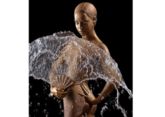 Un buon prezzo. Fontana bronzea della ballerina della decorazione pubblica all'aperto con altezza di dimensione 180cm in linea