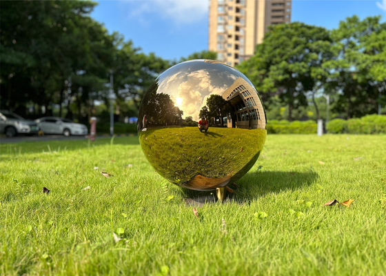 Scultura a sfera in acciaio inossidabile per la decorazione del giardino