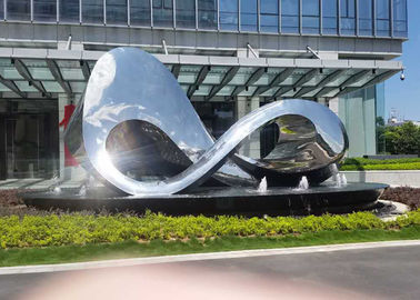 Un buon prezzo. Scultura all'aperto del metallo lucidata progettazione unica per la decorazione del quadrato di città in linea