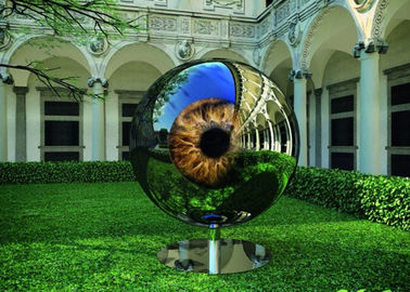 qualità Scultura d'acciaio degli artisti dei materiali illustrativi di progettazione del bulbo oculare per la decorazione del giardino fabbrica