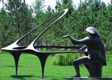 Un buon prezzo. Giocando il piano bronzi la statua per la casa/hotel/decorazione pubblica in linea