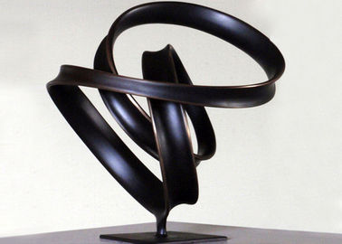 Un buon prezzo. Statue dell'interno del prato inglese del bronzo del nastro, sculture bronzee astratte WS-C038 in linea