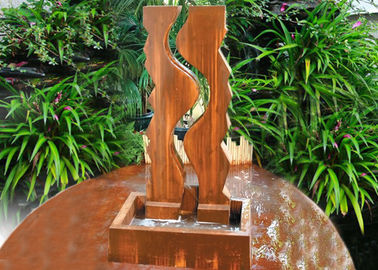 Un buon prezzo. Caratteristica d'acciaio decorativa geometrica dell'acqua di Corten grande per l'iarda/giardino in linea