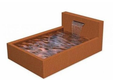 Un buon prezzo. Cascata d'acciaio di Corten di stile moderno, resistenza alla corrosione d'acciaio della caratteristica dello stagno di Corten in linea