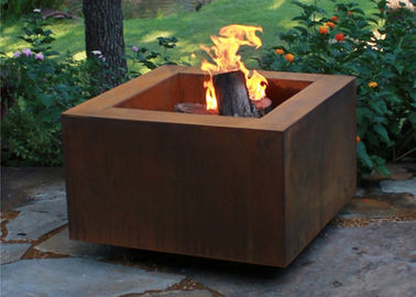 Un buon prezzo. Pozzo quadrato bruciante di legno del fuoco del metallo, progettazione semplice del giardino del pozzo quadrato del fuoco in linea