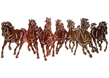 Un buon prezzo. Decorazione moderna della parete del cavallo del metallo di stile, arte corrente della parete del metallo dei cavalli in linea