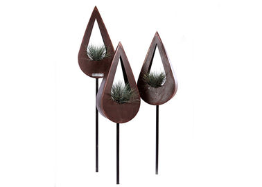 Un buon prezzo. Piantatrici contemporanee del metallo di Corten, progettazione attraente della piantatrice d'acciaio della depressione di Corten in linea