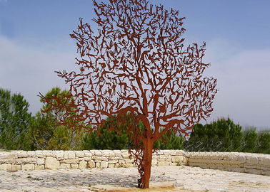 Un buon prezzo. Dimensione su misura resistenza alla corrosione all'aperto della scultura dell'albero del metallo tagliata laser in linea