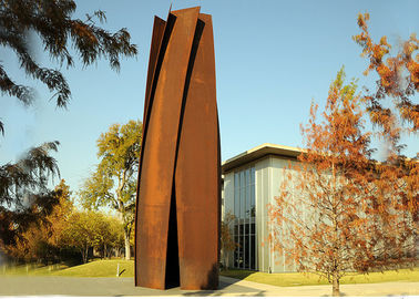 Un buon prezzo. Rivestimento arrugginito di anti di corrosione del giardino di arte di Corten della scultura forma d'acciaio della colonna in linea