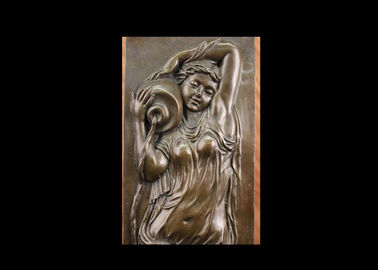 Un buon prezzo. Arte bronzea rara fine della parete di sollievo, stile contemporaneo della scultura di altorilievo in linea