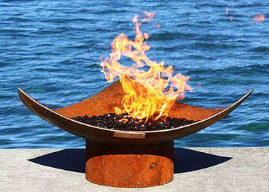 Un buon prezzo. Bracieri moderni d'acciaio all'aperto, grande altezza di Corten del pozzo 50cm del fuoco del metallo in linea