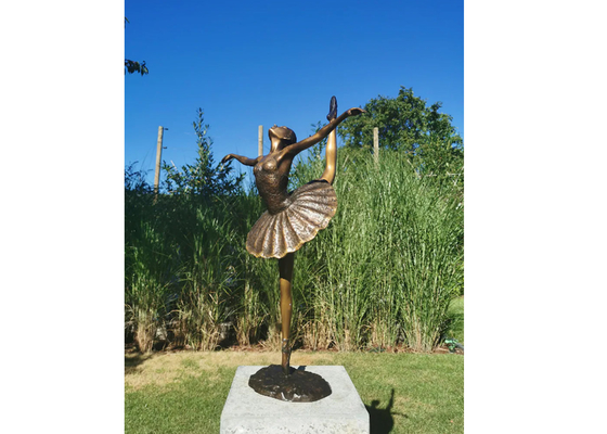 Un buon prezzo. Decorazione Arte giardino Bronzo Antica Ballerina Scultura in linea
