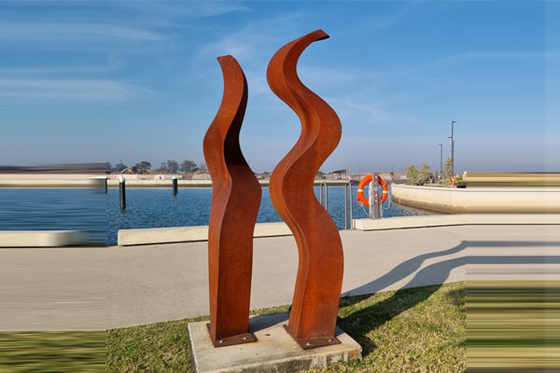 Un buon prezzo. Garden Corten Steel Landmark contemporaneo Sowelu Hum Scultura in linea