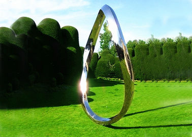 Un buon prezzo. Acciaio inossidabile ossidato e specchio lucidato della scultura d'acciaio contemporanea del giardino del metallo in linea