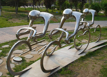 Un buon prezzo. Acciaio inossidabile della scultura astratta del ciclista del metallo per la decorazione del giardino in linea