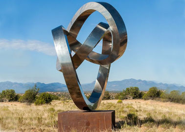 Un buon prezzo. Grandi sculture dell'iarda del metallo della scultura all'aperto moderna dell'acciaio inossidabile in linea