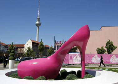 Un buon prezzo. Il rosa tallona la scultura urbana resistente alla corrosione dipinta arte della scultura dell'acciaio inossidabile in linea