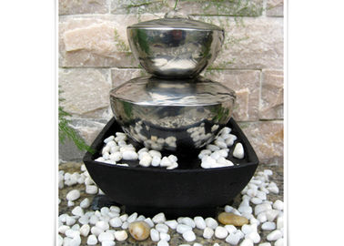 Un buon prezzo. Caratteristiche contemporanee dell'acqua dell'acciaio inossidabile del giardino della scultura all'aperto della fontana in linea