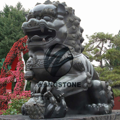 Un buon prezzo. Classic Decorative Chinese Lion Statue Bronze Foo Dog Ornamenti di scultura animale in linea