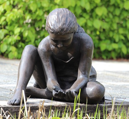 Moderno giardino metallo bronzo scultura figurativa Arte pubblica Decorazione