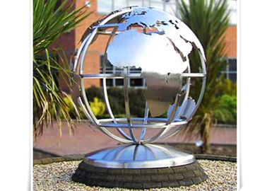 Un buon prezzo. Scultura dell'acciaio inossidabile della mappa del globo del mondo del metallo per la decorazione pubblica in linea