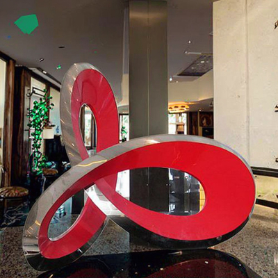 Arte pubblica astratta moderna commerciale grande Scultura in acciaio inossidabile