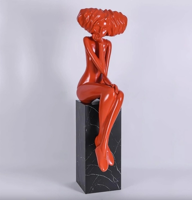 Nuovo design personalizzato decorativo scultura in fibra di vetro metallo a grandezza naturale scultura d'arte produttore/fabbrica