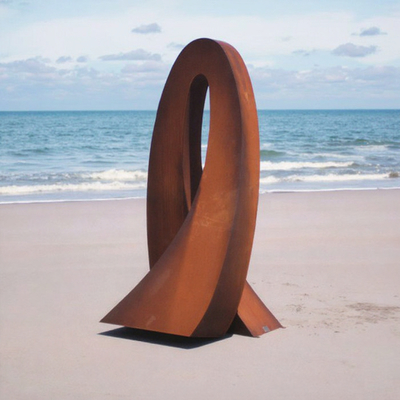 Un buon prezzo. Custom Corten Steel Rusty Landscape Sculpture for Outdoor Decor in linea