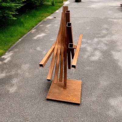Abstract Giardino esterno Decorazione metallica Corten Scultura in acciaio Fabbrica di metallo