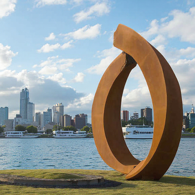 Un buon prezzo. Scultura in acciaio corten da fabbrica di sculture professionali in linea
