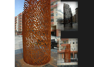 Un buon prezzo. Scultura d'acciaio di Corten del taglio del laser del metallo, sculture arrugginite del giardino del metallo in linea