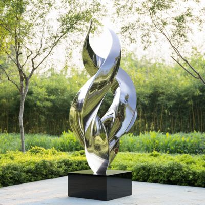 Un buon prezzo. Custom Modern Public Decoration Stainless Steel Spiral Sculpture in linea