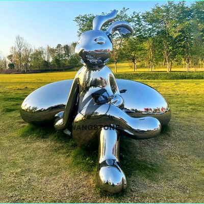 Un buon prezzo. Cartoon Animal Character Sculpture Decoration Stainless Steel Mirror Polished Statue in linea