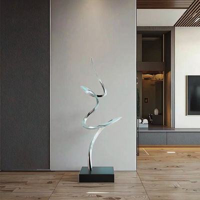 Un buon prezzo. Mirror Polished Modern Abstract Metal Art Sculpture Elegant Luxury Decor for Interior Spaces in linea
