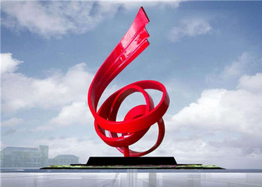 Un buon prezzo. Scultura astratta dell'acciaio inossidabile di stile della fiamma, scultura d'acciaio degli artisti dei materiali illustrativi in linea