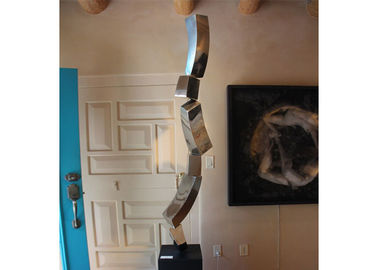Sculture lucidate moderne di arte dell'acciaio inossidabile per la decorazione interna
