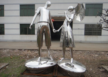 Abitudine d'acciaio di colore della scultura del metallo di amore della scultura del giardino dell'estratto moderno di arte