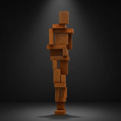 Un buon prezzo. Scultura Umana Cubista in Acciaio Corten | Grande Statua Metallica per Arte Pubblica in linea