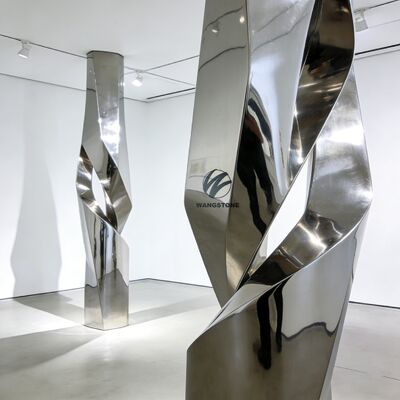 Un buon prezzo. Galleria d'arte personalizzata decorativa in metallo scultura in acciaio inossidabile statua personalizzata per paesaggistica in linea