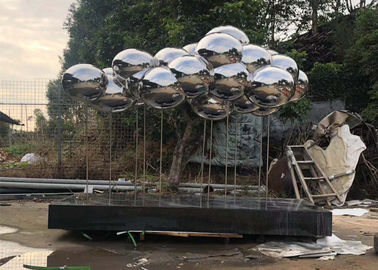 Un buon prezzo. Rivestimento lucidato specchio originale della scultura dell'acciaio inossidabile della nuvola di progettazione di Wangstone in linea
