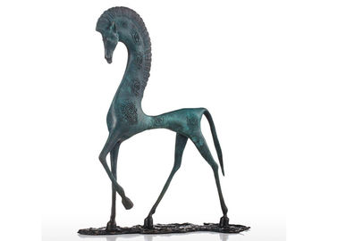 Un buon prezzo. Progettazione bronzea a grandezza naturale dell'estratto di rivestimento della colata della statua del cavallo della patina verde antica in linea