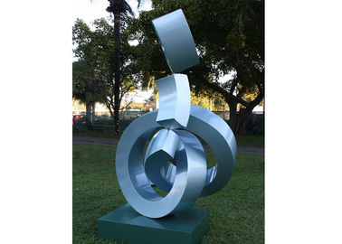 Un buon prezzo. Rifinitura dipinta scultura decorativa all'aperto del metallo dell'acciaio inossidabile di arte moderna in linea