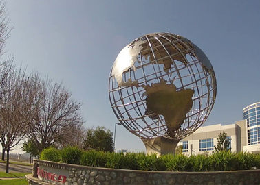 Un buon prezzo. Scultura dell'acciaio inossidabile del metallo, spessore del diametro 2.5mm della scultura 250cm del globo in linea